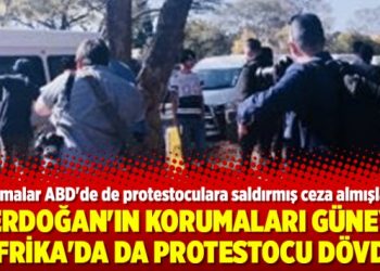 Erdoğan’ın korumaları Güney Afrika’da da protestocu dövdü