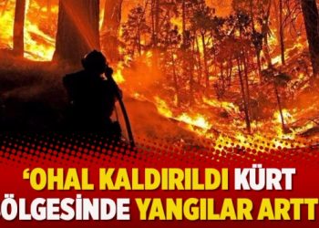 ‘OHAL kaldırıldı Kürt bölgesinde yangılar arttı’