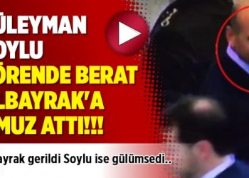 Süleyman Soylu törende Berat Albayrak’a omuz attı!