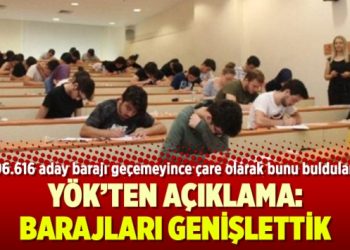 YÖK açıklama: Barajları genişlettik