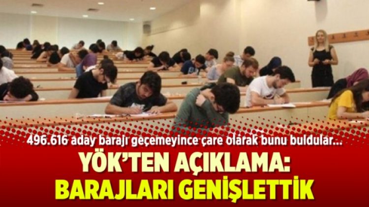 YÖK açıklama: Barajları genişlettik