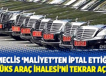 Meclis ‘maliyet’ten iptal ettiği ‘lüks araç ihalesi’ni tekrar açtı