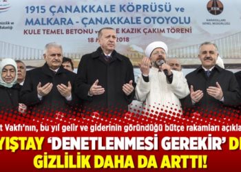 Sayıştay denetlenmesi gerekir dedi, gizlilik daha da arttı