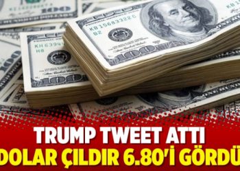 Trump tweet attı, dolar 6.80’i gördü
