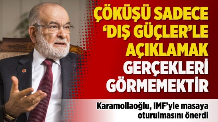 Karamollaoğlu: Çöküşü sadece ‘dış güçler’le açıklamak gerçekleri görmemektir