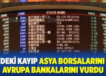 TL’deki kayıp Asya borsalarını ve Avrupa bankalarını vurdu