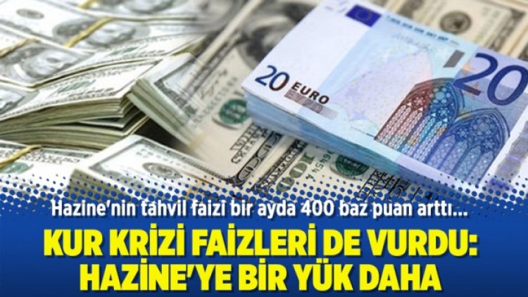 Kur krizi faizleri de vurdu: Hazine’ye bir yük daha