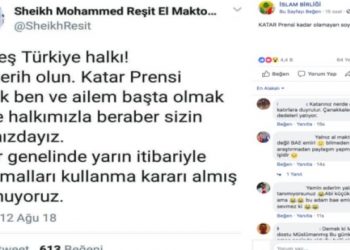 Katar Prensi’nin Türkiye mesajı: Gerçek değilmiş