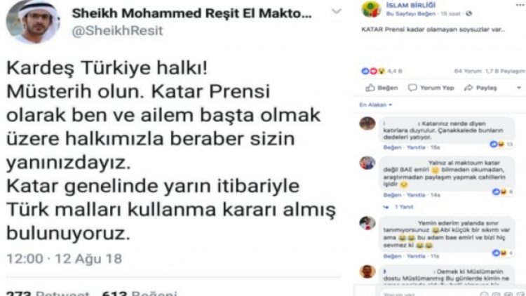 Katar Prensi’nin Türkiye mesajı: Gerçek değilmiş