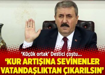 Destici çoştu: Kur artışına sevinenler vatandaşlıktan çıkarılsın