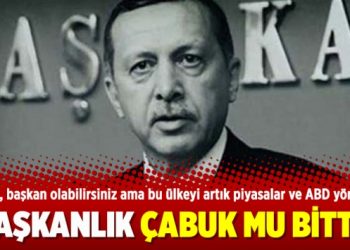 Başkanlık çabuk mu bitti?