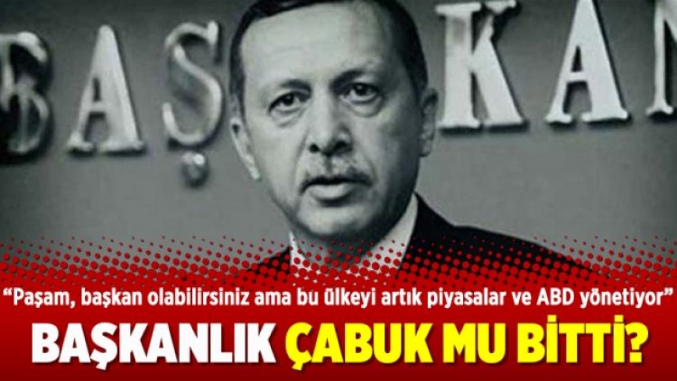 Başkanlık çabuk mu bitti?