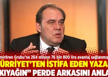 Hürriyet’ten istifa eden yazar o “kıyağın” perde arkasını anlattı