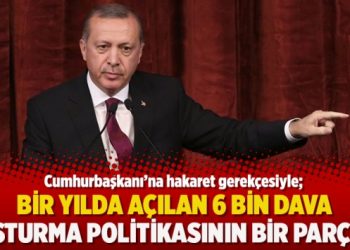 ‘Cumhurbaşkanına hakaret iddiasıyla bir yılda açılan 6 bin dava susturma politikasının bir parçası’
