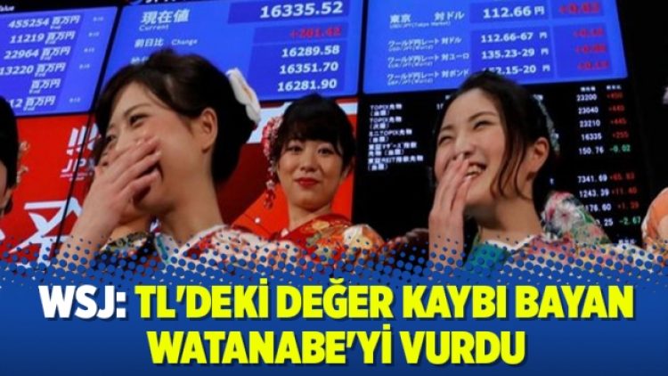 WSJ: TL’deki değer kaybı Bayan Watanabe’yi vurdu