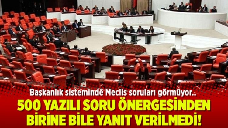 Başkanlık sisteminde Meclis soruları görmüyor