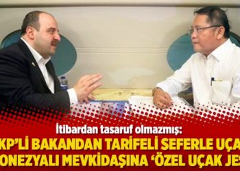 AKP’li bakandan tarifeli seferle uçan Endonezyalı mevkidaşına ‘Özel uçak jesti!’