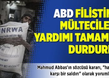 ABD Filistinli mültecilere yardımı durdurdu