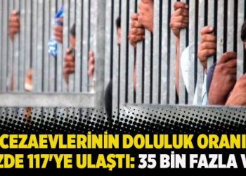 Cezaevlerinin doluluk oranı yüzde 117’ye ulaştı: 35 bin fazla var