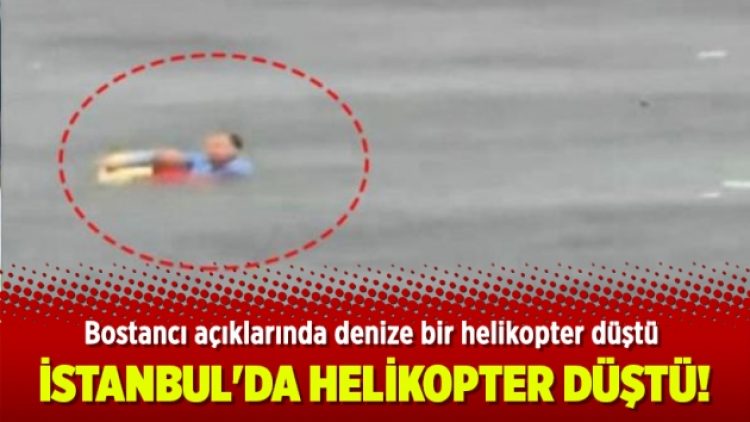 İstanbul’da helikopter düştü!