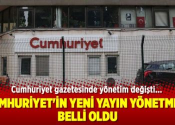 Cumhuriyet gazetesinde yönetim değişti