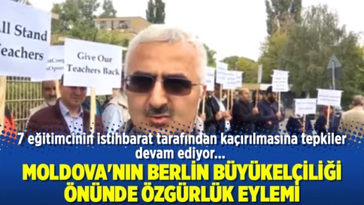 Moldova’nın Berlin Büyükelçiliği önünde özgürlük eylemi