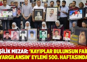 8 kişilik mezar: ‘Kayıplar Bulunsun, Failler Yargılansın’ eylemi 500. haftasında