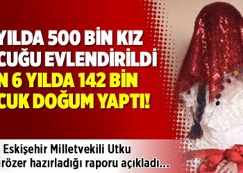 10 yılda 500 bin kız çocuğu evlendirildi; son 6 yılda 142 bin çocuk doğum yaptı!