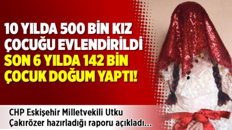 10 yılda 500 bin kız çocuğu evlendirildi; son 6 yılda 142 bin çocuk doğum yaptı!
