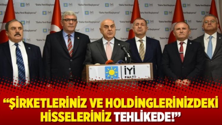 Şirketleriniz ve holdinglerinizdeki hisseleriniz tehlikede!
