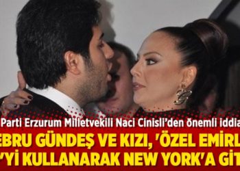 “Ebru Gündeş ve kızı, ‘özel emirle’ VIP’yi kullanarak New York’a gitti”
