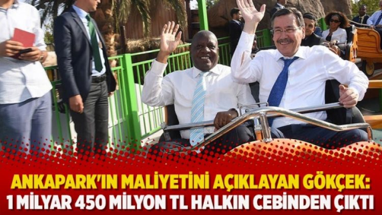 Ankapark’ın maliyetini açıklayan Gökçek: 1 milyar 450 milyon TL halkın cebinden çıktı