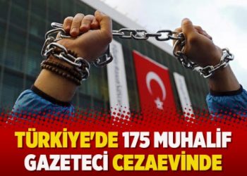 Türkiye’de 175 muhalif gazeteci cezaevinde