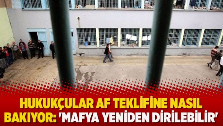 Hukukçular af teklifine nasıl bakıyor: ‘Mafya yeniden dirilebilir’