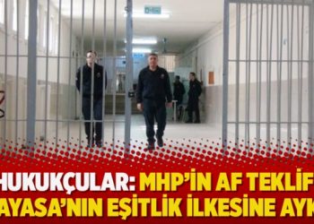 Hukukçular: MHP’in af teklifi Anayasa’nın eşitlik ilkesine aykırı