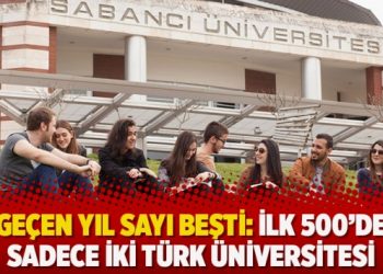 Geçen yıl sayı beşti: İlk 500’de sadece iki Türk üniversitesi var