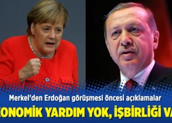 Merkel’den Erdoğan görüşmesi öncesi açıklamalar