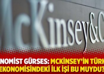 Ekonomist Gürses: McKinsey’in Türkiye ekonomisindeki ilk işi bu muydu?