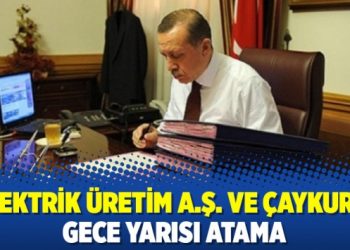 Elektrik Üretim A.Ş. ve ÇAYKUR’a gece yarısı atama