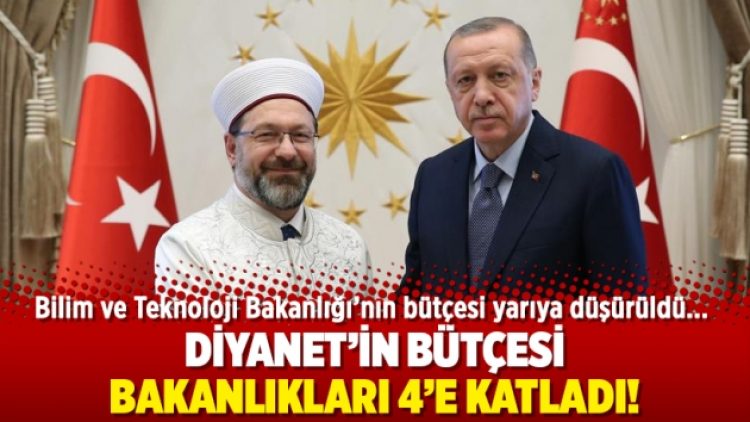 Diyanet’in bütçesi bakanlıkları 4’e katladı