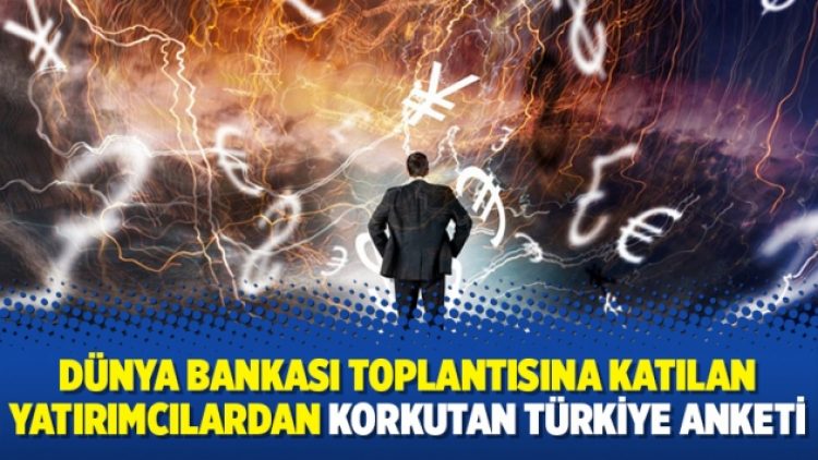 Dünya Bankası toplantısına katılan yatırımcılardan korkutan Türkiye anketi