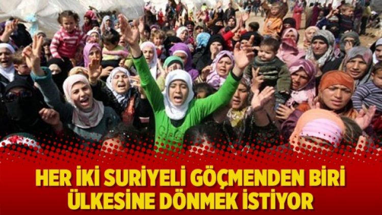 Her iki Suriyeli göçmenden biri ülkesine dönmek istiyor; yüzde 60’ı çalışmıyor