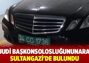 Suudi Başkonsolosluğunun aracı Sultangazi’de bulundu