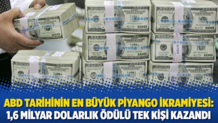ABD tarihinin en büyük piyango ikramiyesi: 1,6 milyar dolarlık ödülün tek kazananı var
