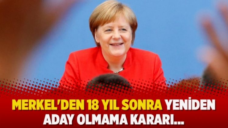 Merkel’den 18 yıl sonra yeniden aday olmama kararı…