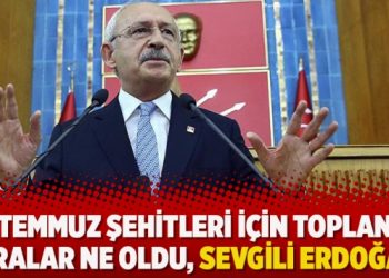 ’15 Temmuz şehitleri için toplanan paralar ne oldu, sevgili Erdoğan’