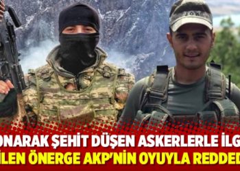 Tunceli’de donarak şehit düşen askerlerle ilgili verilen önerge AKP’nin oyuyla reddedildi