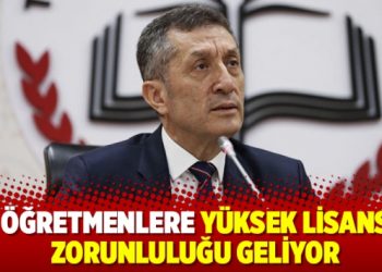 Öğretmenlere yüksek lisans zorunluluğu geliyor