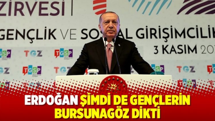 Erdoğan şimdi de gençlerin bursuna göz dikti
