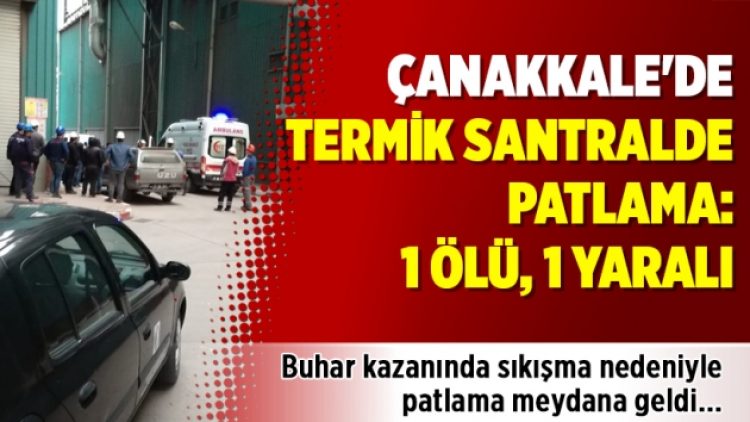 Çan’da termik santralde patlama: 1 ölü, 1 yaralı